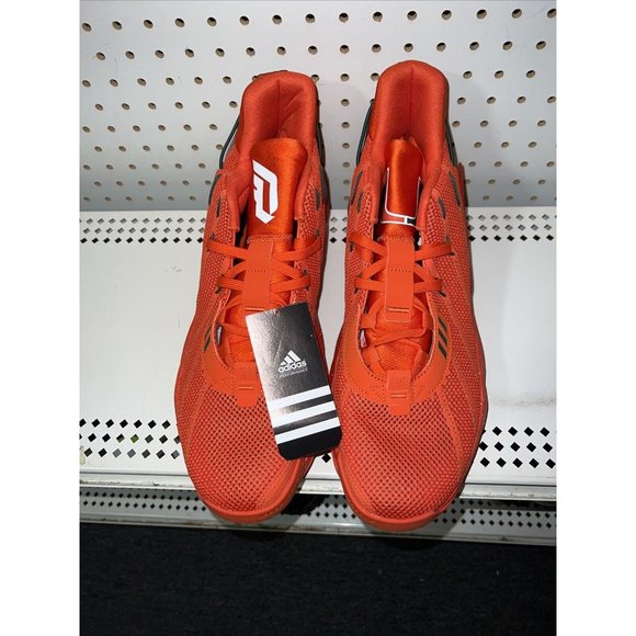 Adidas Dame 7 Miami Hurricanes PE Mens Basketball Shoes Size 14.5 Orange S29216 main image 6